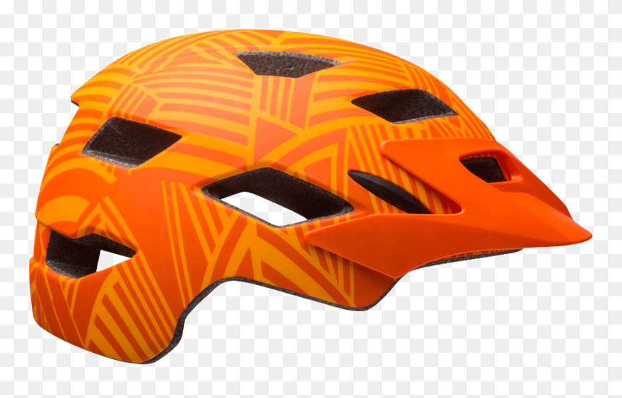 Bell Sidetrack Helmet Orange Clipart