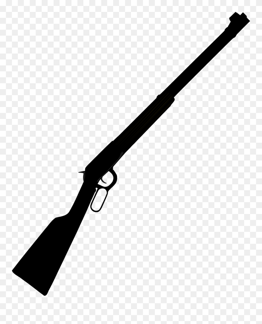Firearm Clip Long Gun - Rifle Clipart - Png Download