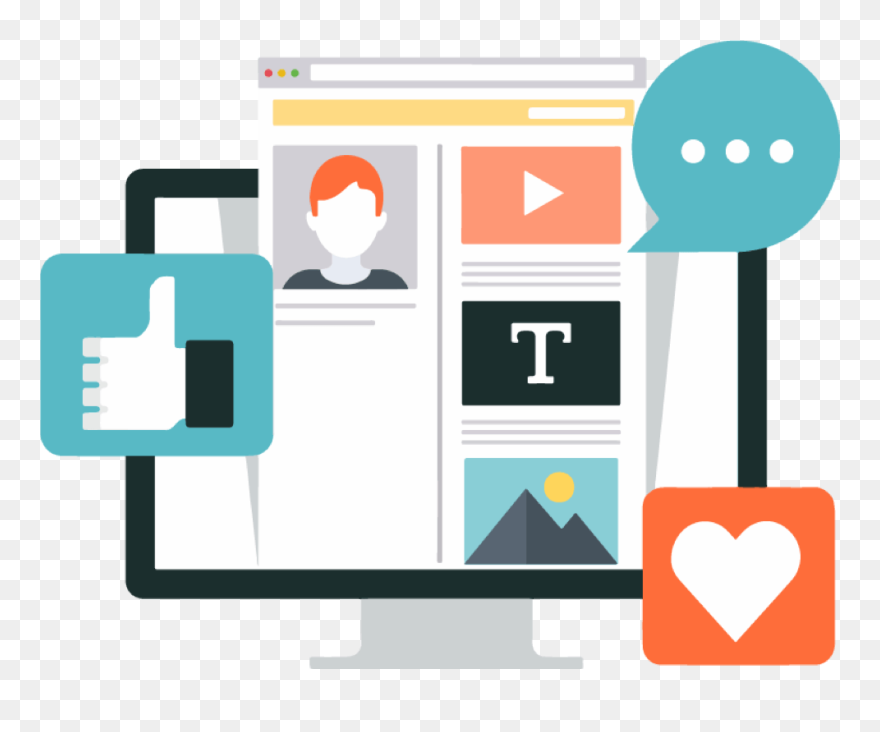 Social Media Goals Vector Clipart