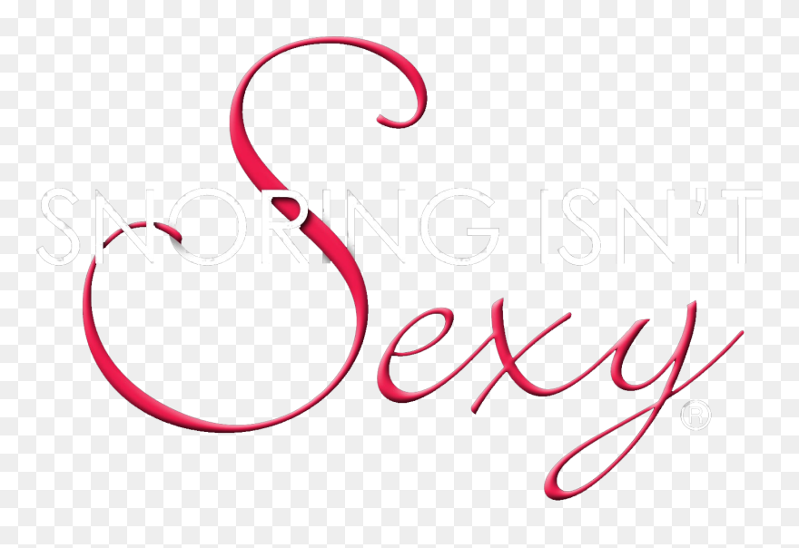 Snoring Isn"t Sexy Logo - Calligraphy Clipart