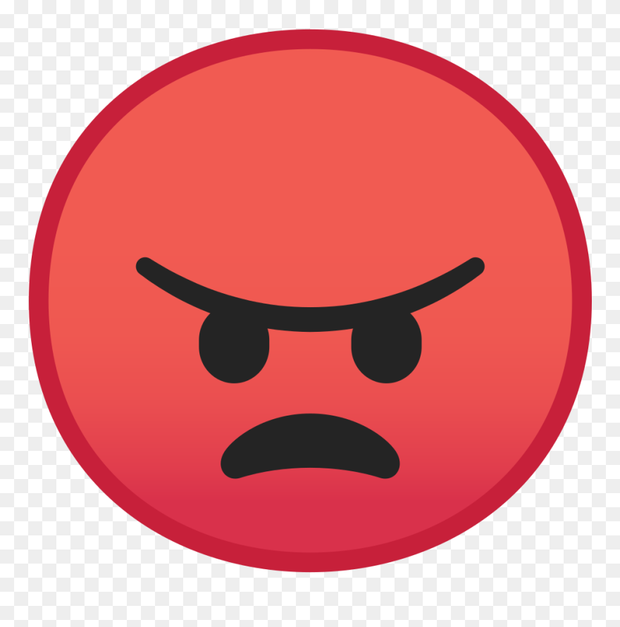 Hasira - Emoji Angry Face Png Clipart