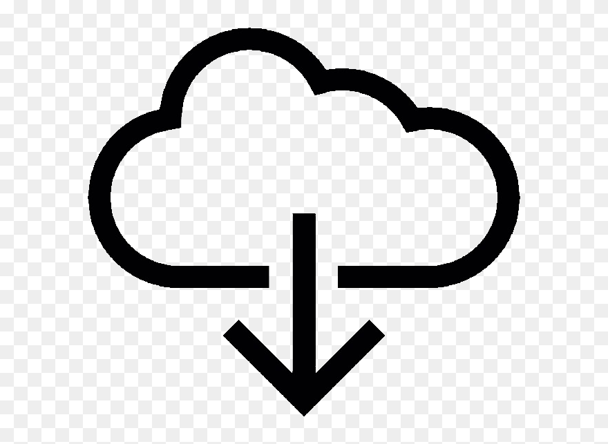 Cloud With Arrow Icon Clipart