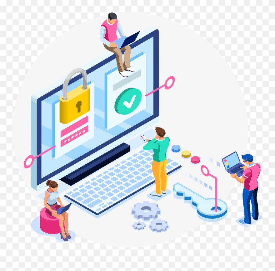 Digital Fulfillment - Data Privacy And Confidentiality Logo Clipart