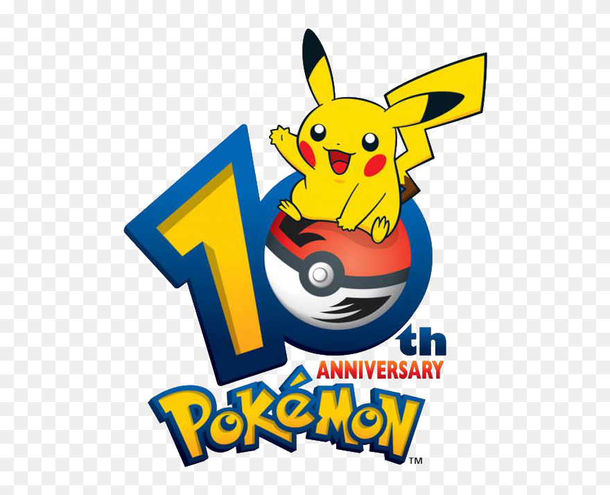 Pokemon 10th Anniversary Logo Clipart