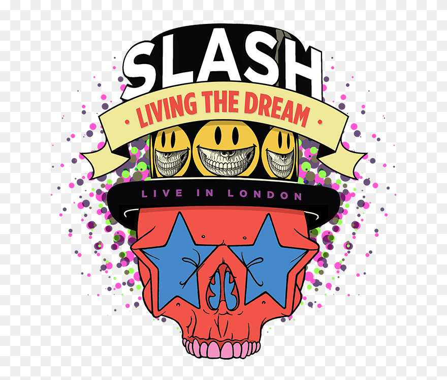 Slash Live Emblem - Illustration Clipart