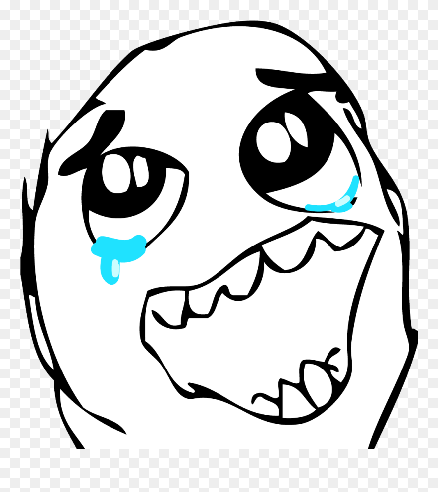 Happy Crying Meme Png Clipart