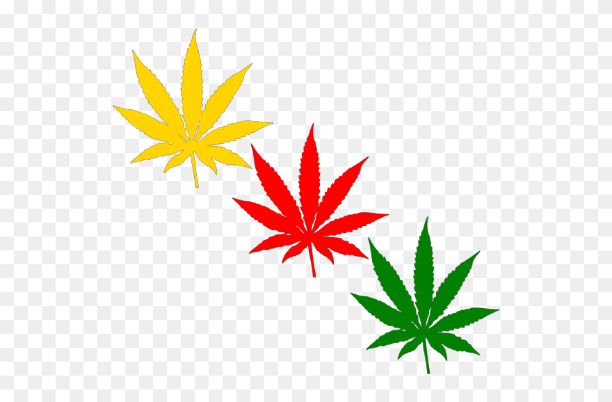 Weed Green White And Blue Png Icons - Marijuana Leaf Clipart Transparent Background
