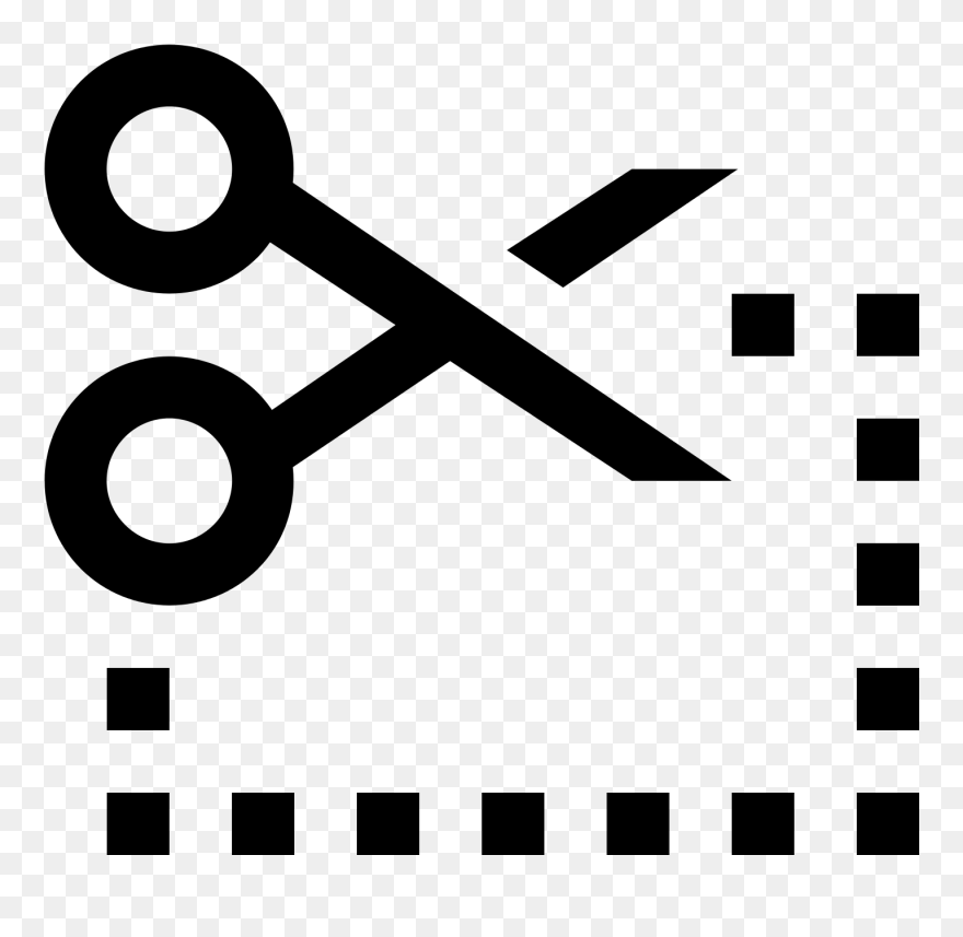 Clip Coupon Cutout - Video Editing Icon Png Transparent Png