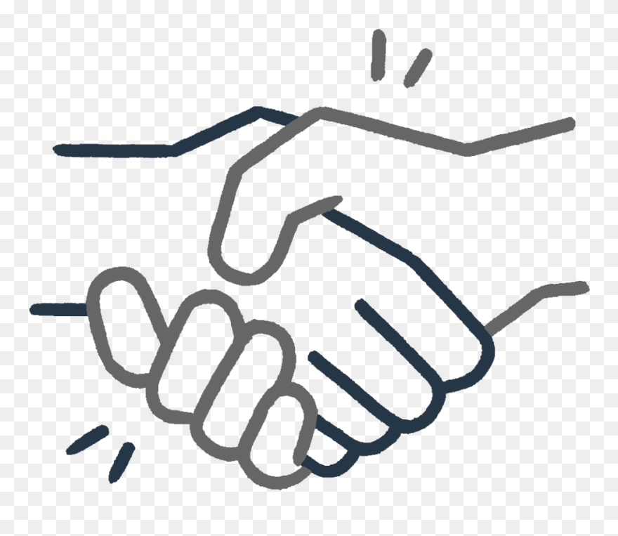 Transparent Background Handshake Icon Clipart