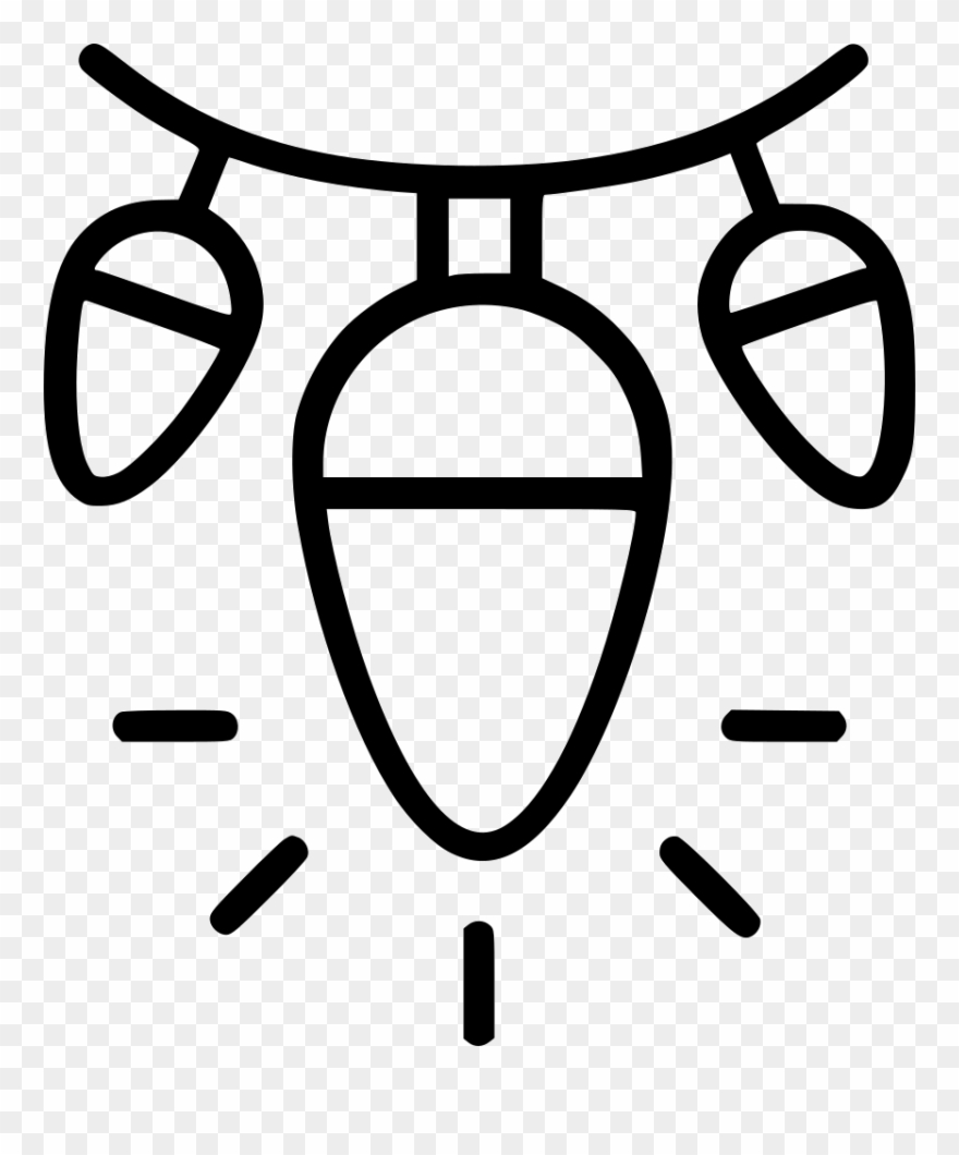 Christmas Lights Png Black And White Christmas Lights - Christmas Lights Clipart