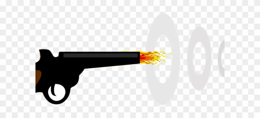 Gun Shot Clipart Gun Fire - Firearm - Png Download