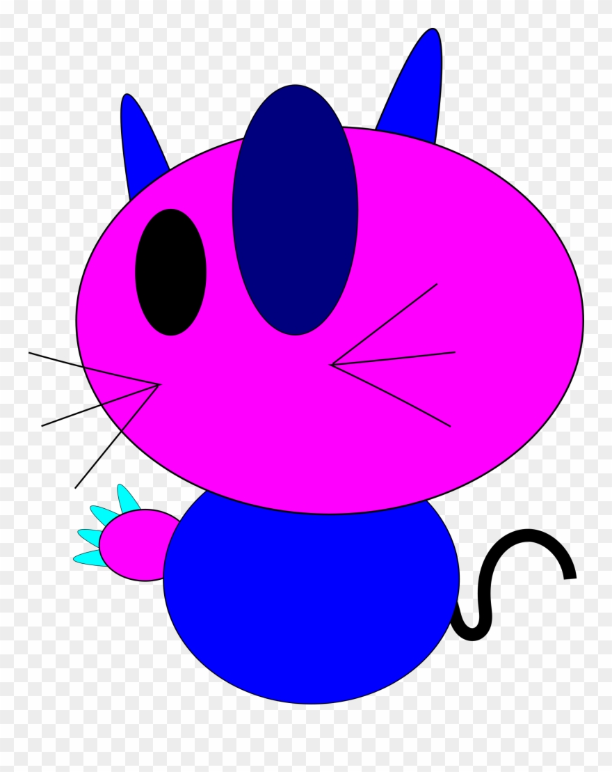 Snout Line Point Cartoon Whiskers - Cat Clipart