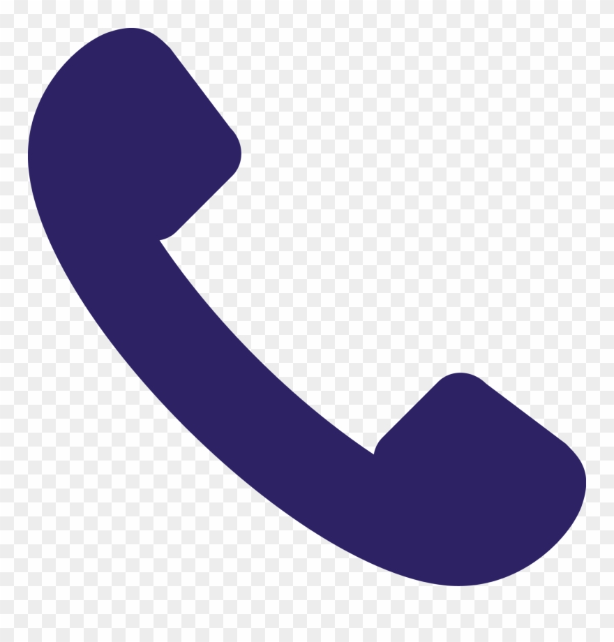 Over The Phone - Blue Phone Icon Vector Clipart