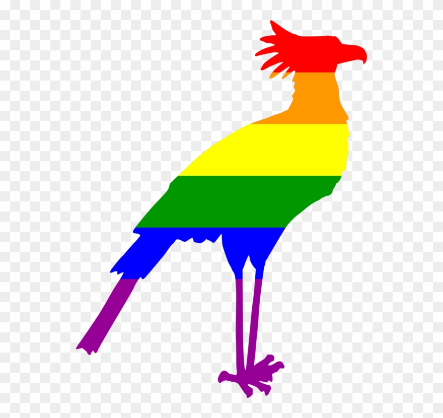 Secretarybird Silhouette Drawing Cygnini - Secretary Bird Silhouette Clipart