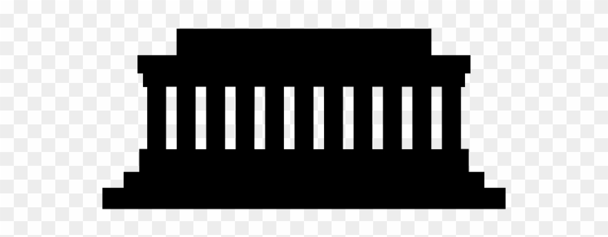 Lincoln Memorial Rubber Stamp - Lincoln Memorial Icon Clipart