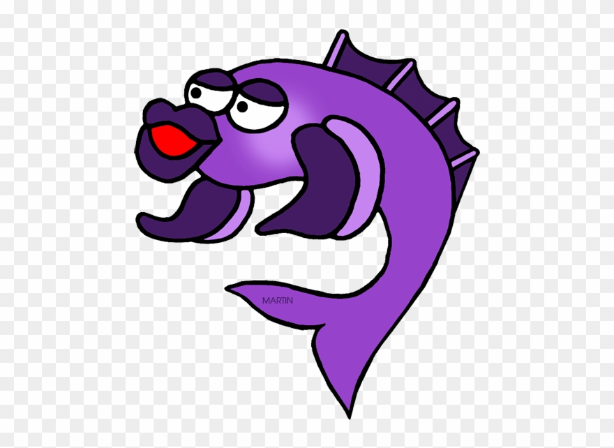Purple Fish - Clip Art - Png Download
