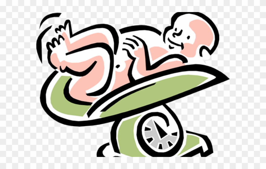 Scale Clipart Baby - Clipart Baby Weighing Scales - Png Download