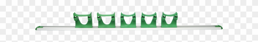 Qleaniq® Hanging Rail, , Green Clipart