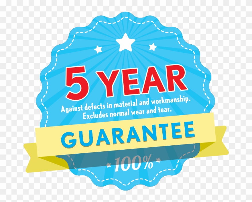 5 Year Guarantee - Mop Clipart