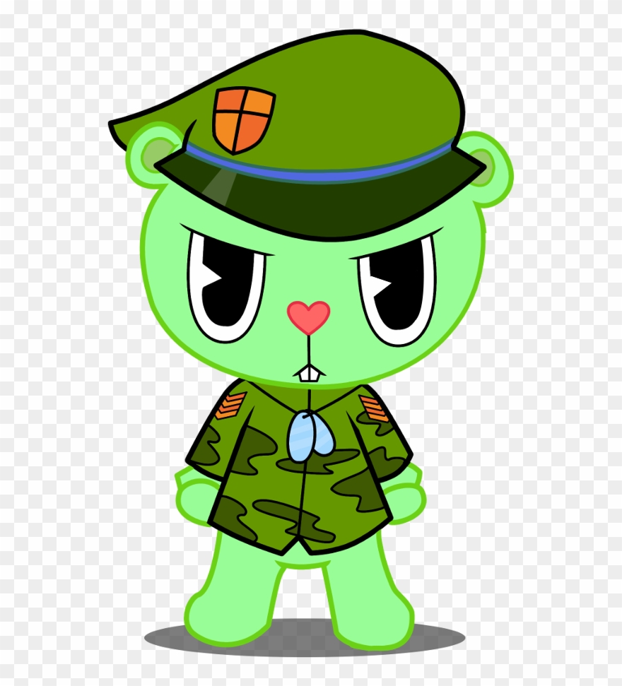 Flippy By Basilloon - Chibi Happy Tree Friends Flippy Clipart