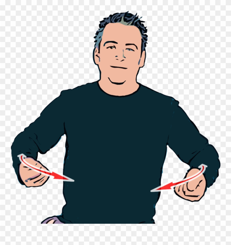 British Sign Language - Bsl Sign For Computer Clipart
