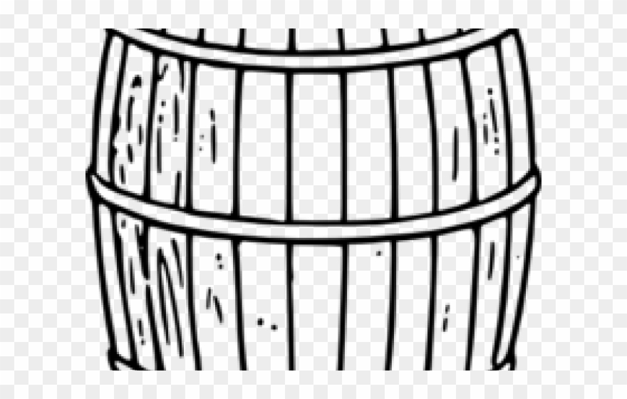 Barrel Clipart Beer Barrel - Keg Clip Art Black And White - Png Download