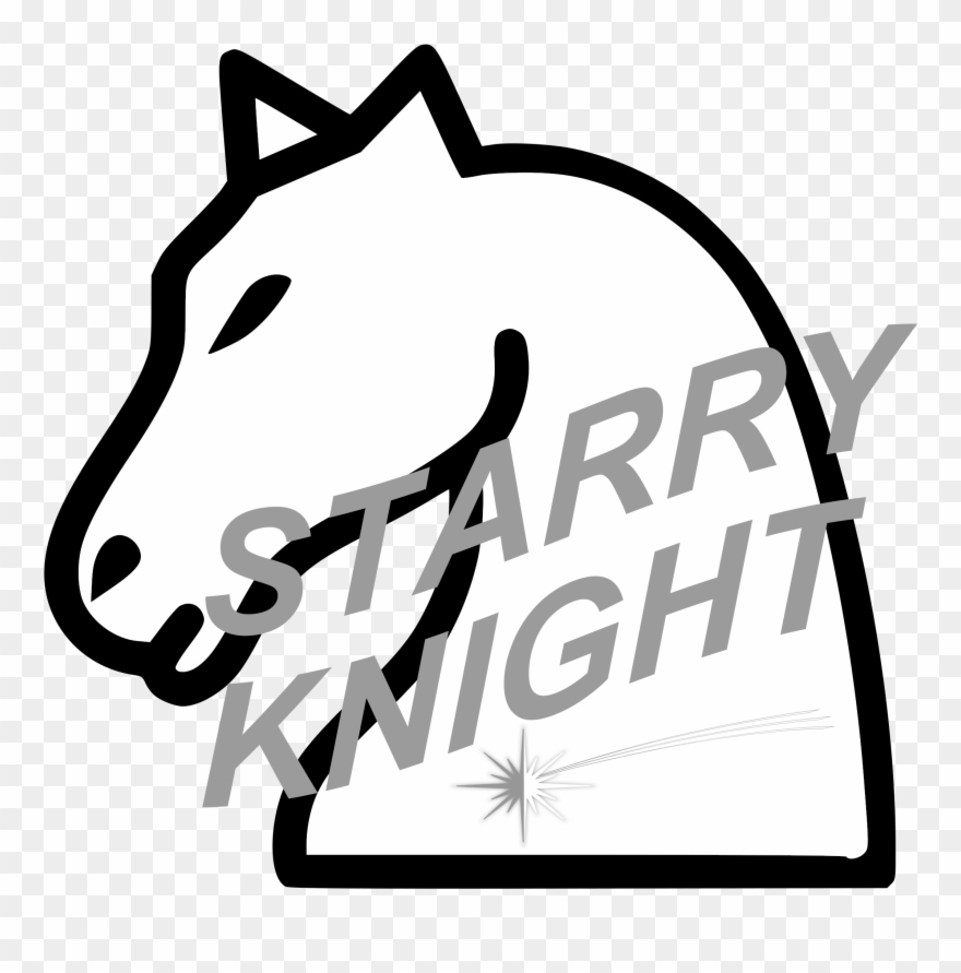Starry Knight Press - Chess White Knight Png Clipart