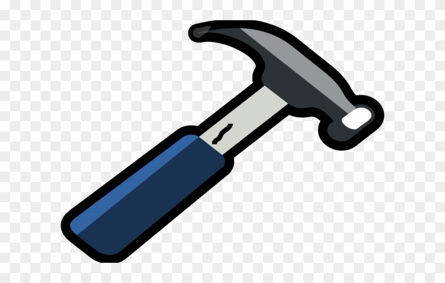 Nails Clipart Construction - Cartoon Hammer - Png Download