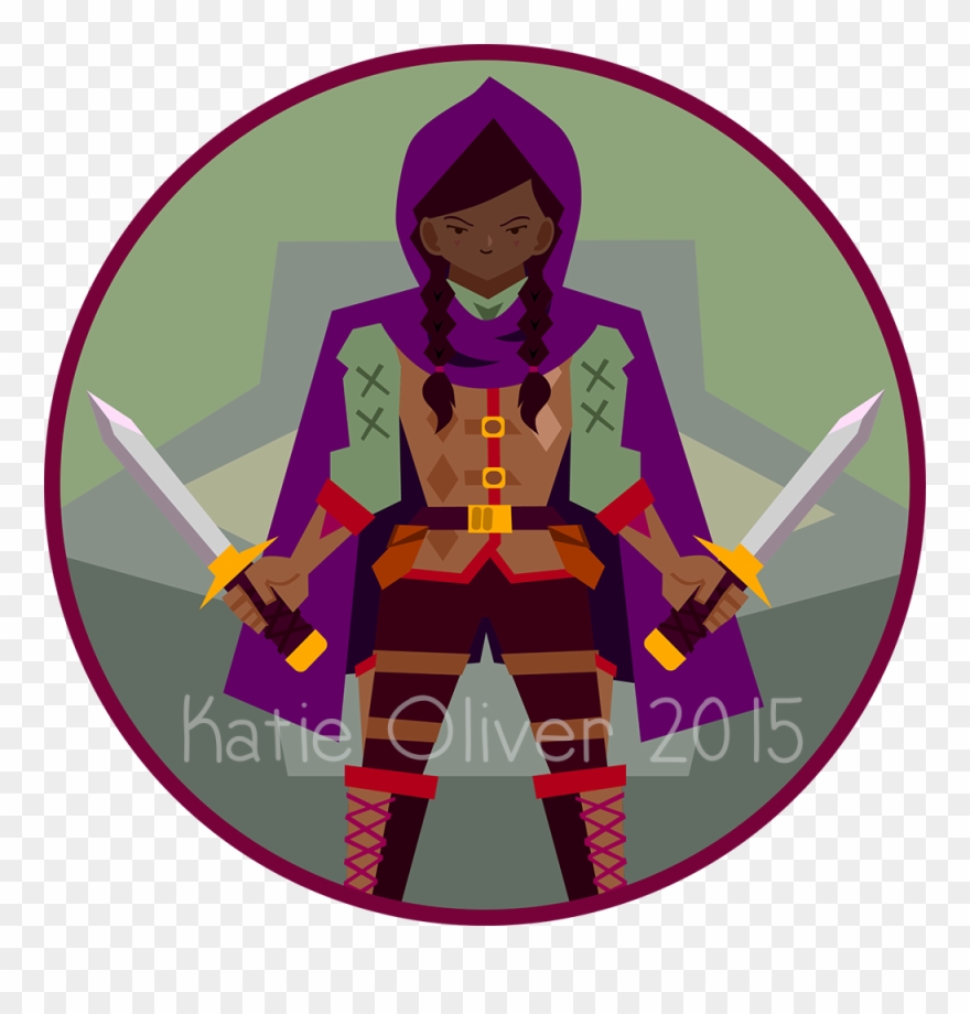 Female Halfling Vector Art Token Www - Fighter Squadron Clipart