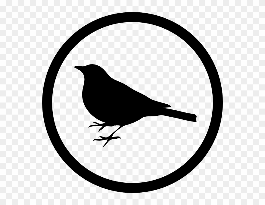 Custom Blue Robin Silhouette Shower Curtain Clipart