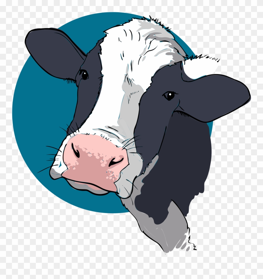 Open - Cow Logo Png Clipart
