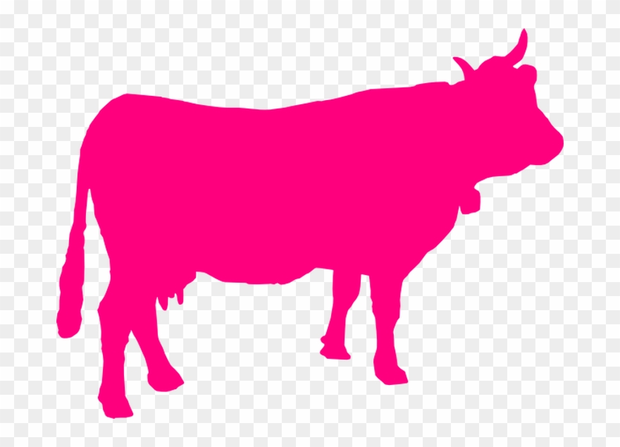 Cow Silhouette Transparent Background Clipart