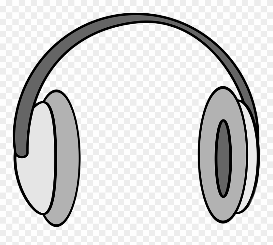 Headphone Clipart Gambar - Listening Clipart - Png Download