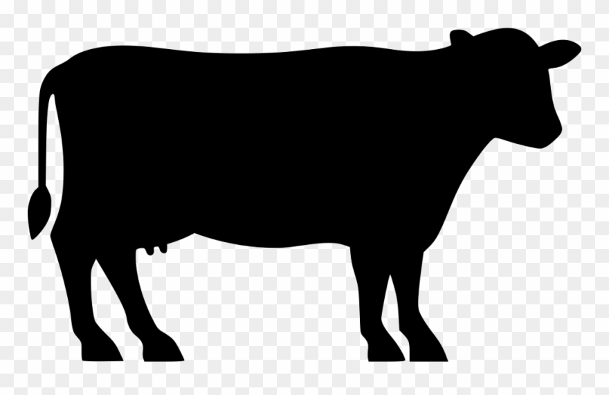 Cattle Clipart Svg - Farm Animals Silhouette - Png Download