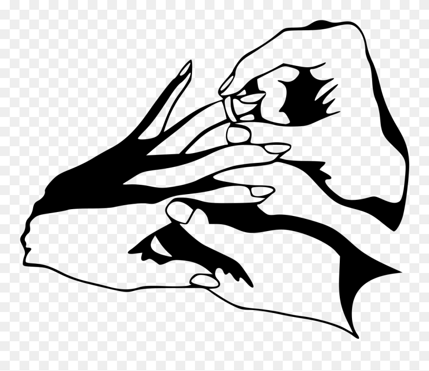 Engagement Ring Worn On The Third Finger - Wedding Ring Clip Art Black And White - Png Download