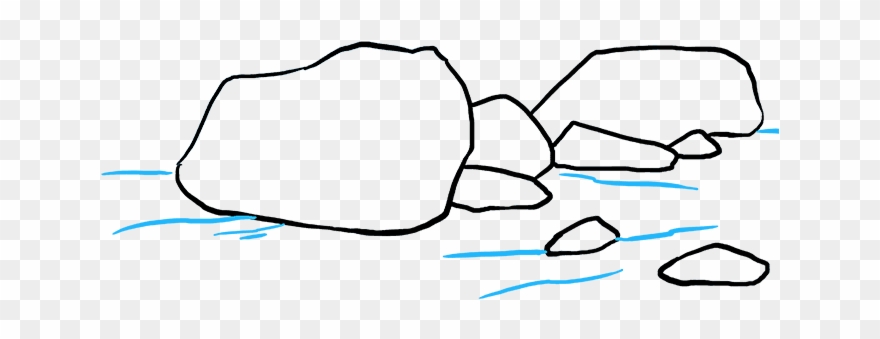 How To Draw Rocks - Drawing Clipart