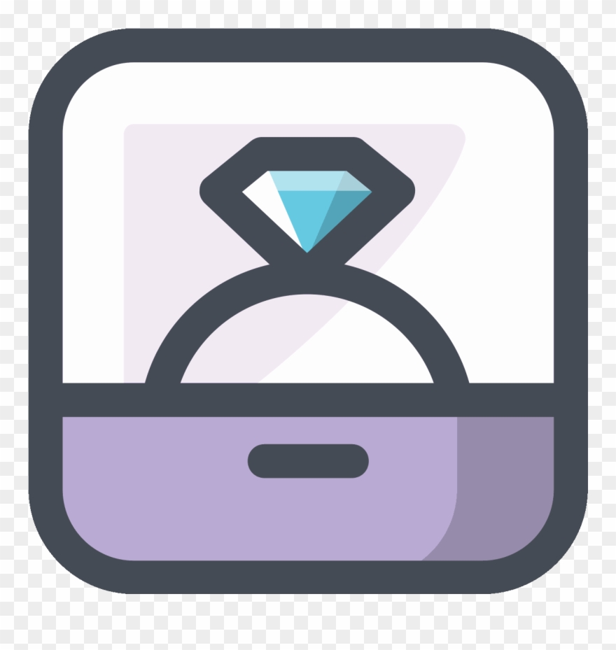 Engagement Ring Icon - Ring Clipart