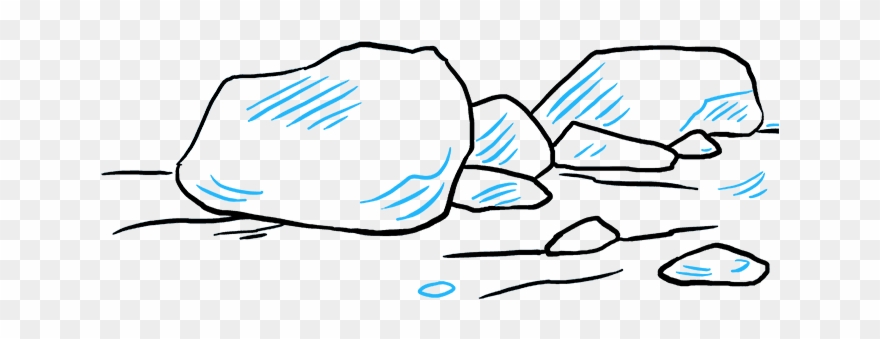 How To Draw Rocks - Drawing Clipart