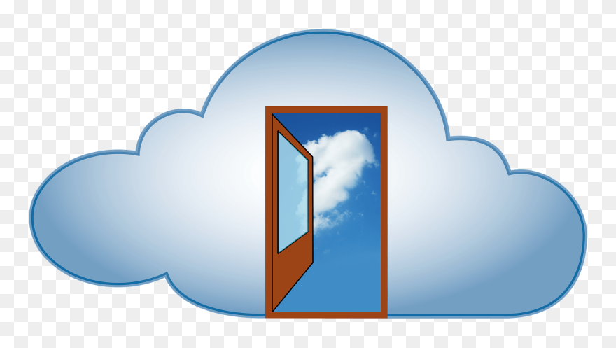 Once A Mere Tech Buzzword Several Years Ago, The "cloud" - Open Door In Cloud Clipart