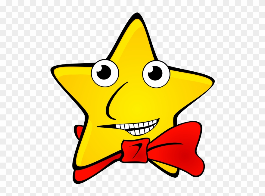 Yellow Star With Red Bow 1 25 Magnet Clipart