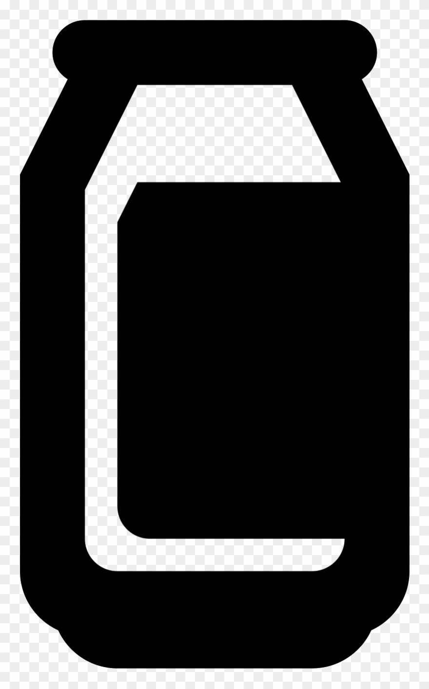 Beer Can Icon - Can Icon Black Clipart