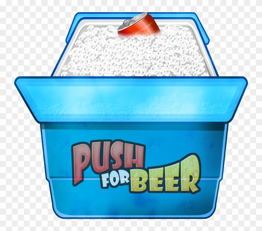 Just Swipe Beer Cans Down Into The Cooler Until It - Box Clipart