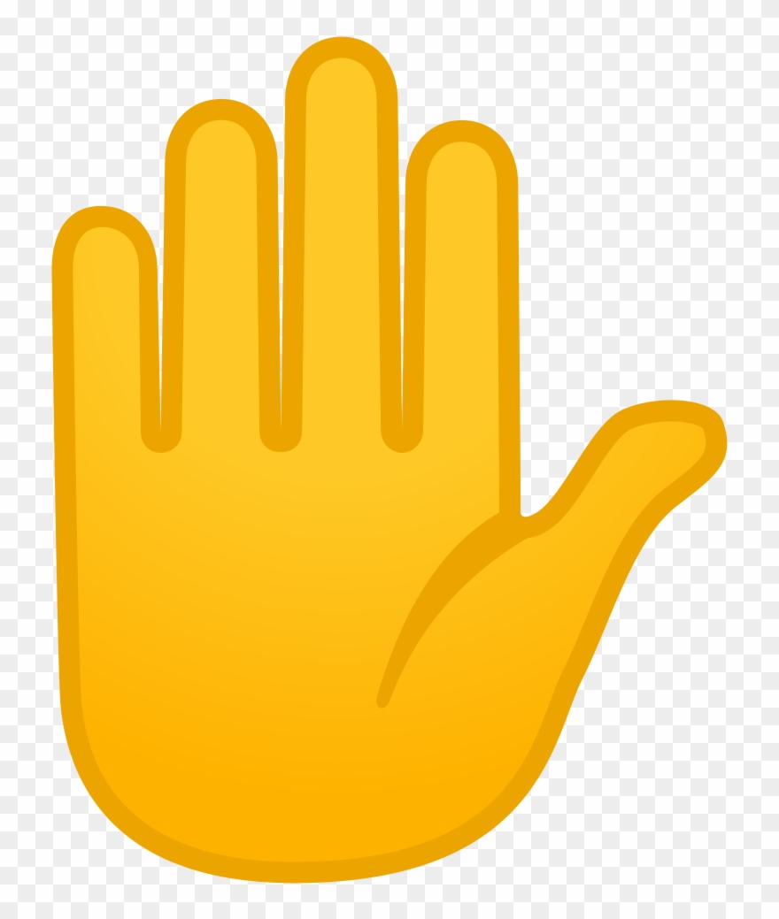 Hand Icon Noto Emoji - Raised Hand Icon Clipart