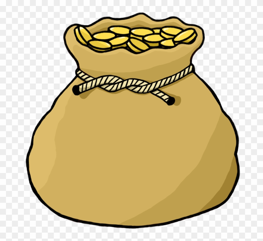 Bags Clipart Sac - Bag Of Coins Clipart - Png Download
