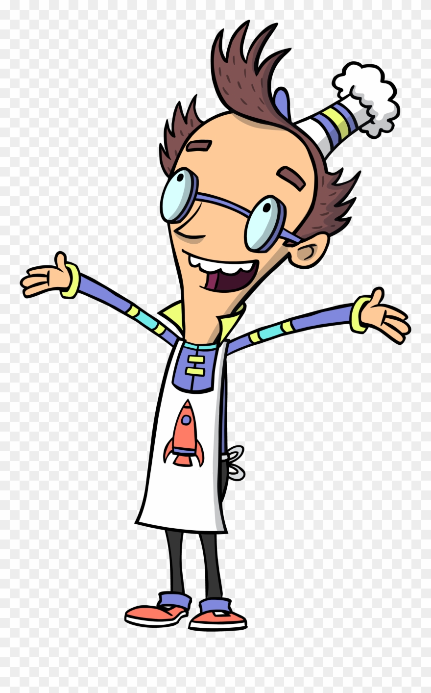 Professor Fizzy Fizzy Lunch Lab Pbs Kids Television - Fizzy's Lunch Lab Png Clipart