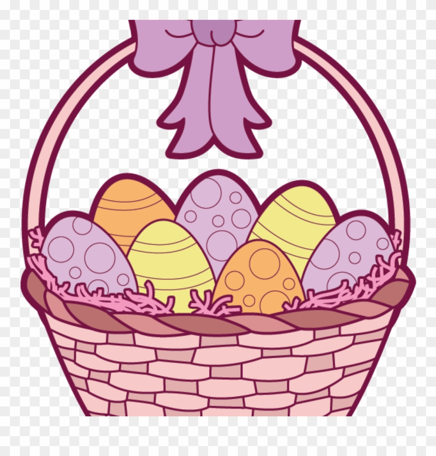 Free Easter Clip Art Butterfly Clipart - Easter Egg Basket Clipart - Png Download