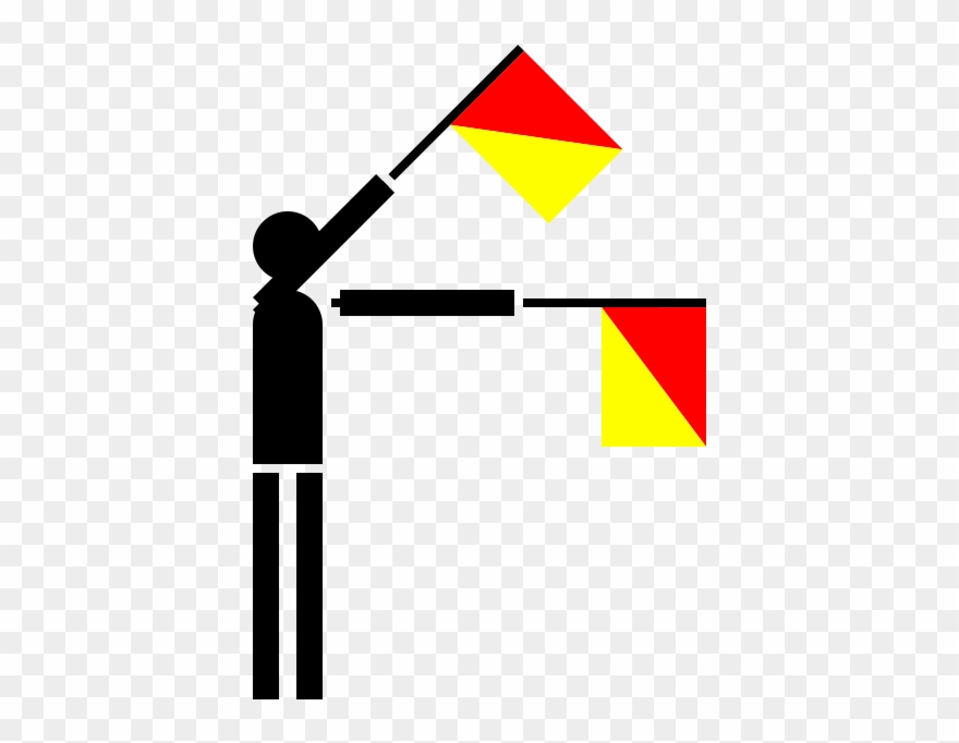 Free Semaphore Whiskey - Semaphore Flags Clipart