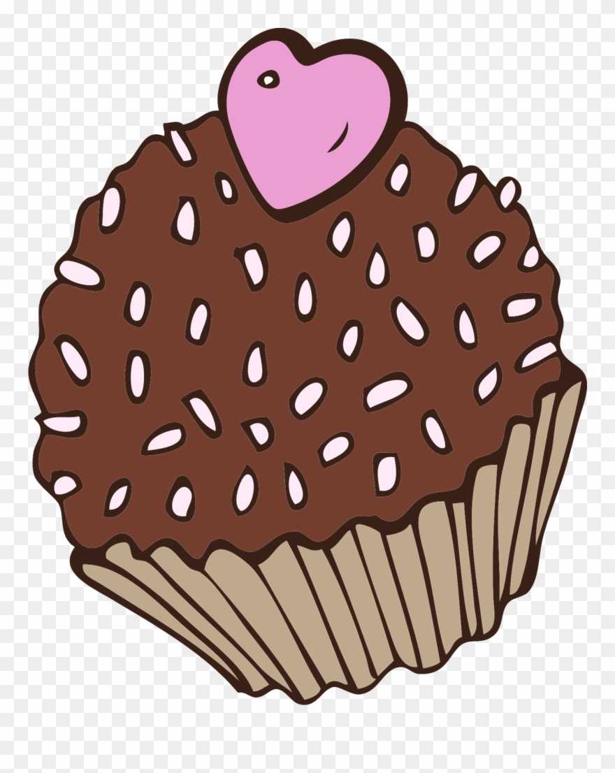 Desenho De Docinhos - Brigadeiro Fofo Png Clipart
