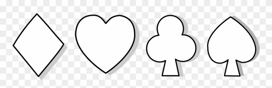 Card, Club, Diamond, Heart, Spade Casino Cakes, Club, - Card Symbols Clipart