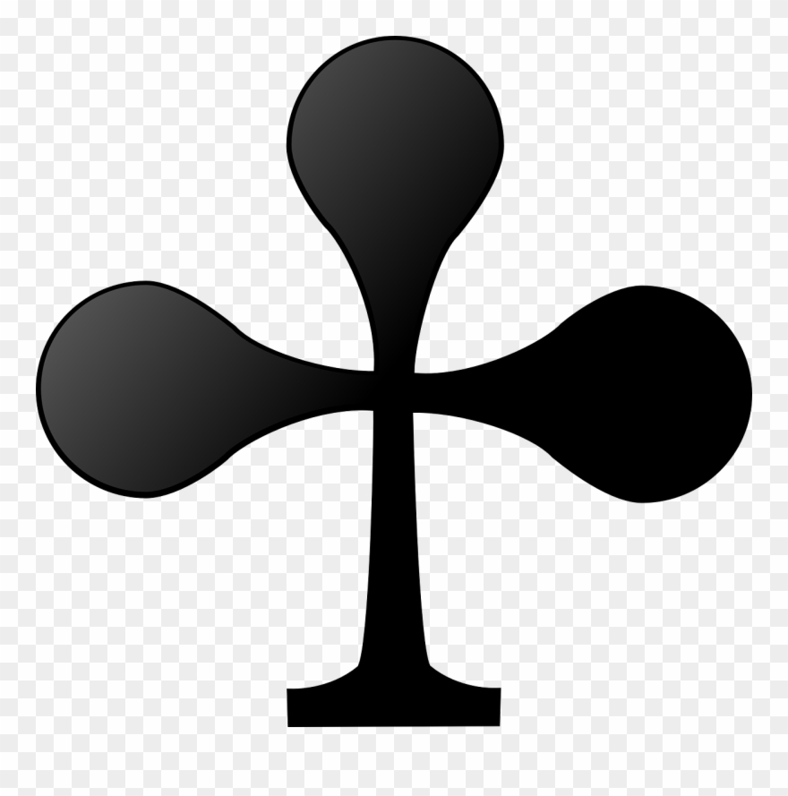 Clubs Cards Black - Club Symbol Cards Clipart